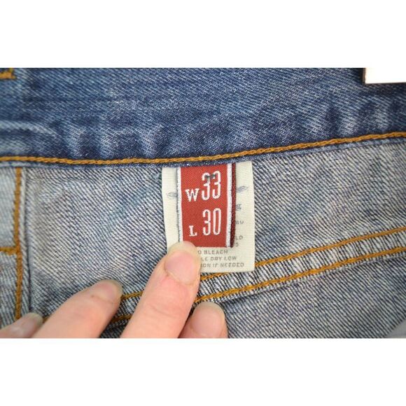 John B Stetson 1520 Men's 33x30 Medium Wash Standard Straight Leg Jeans - Picture 6 of 15